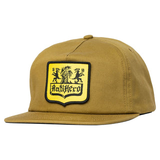 Anti Hero Skateboards Hat Coat of Arms Snapback Tan