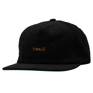 Real Skateboards Hat Lower Snapback Black/Rust
