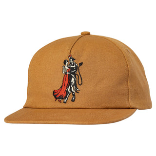 Real Skateboards Hat Dance with the Devil Snapback Light Brown