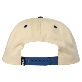 Real Skateboards Hat 3rd And Army Snapback Natural/Navy