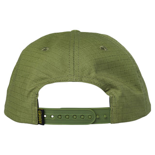 Krooked Skateboards Hat Eyes Snapback Olive/Yellow