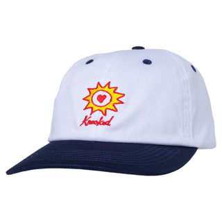 Krooked Skateboards Hat Sun Heart Strapback White/Navy