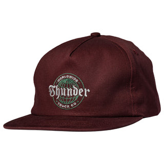 Thunder Trucks Hat Worldwide Snapback Maroon