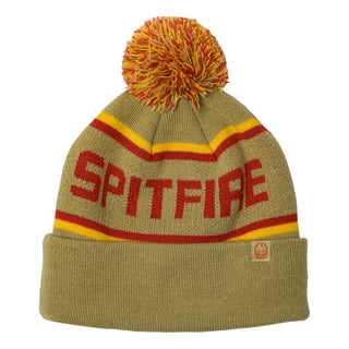 Spitfire Skateboard Wheels Beanie Classic 87 Fill Pom Tan