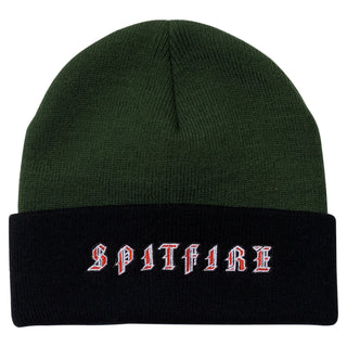 Spitfire Wheels Skateboard Beanie Old E Cuff Dark Green/Black