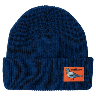 Anti Hero Skateboards Beanie Lil Pigeon Label Cuff Navy/Orange