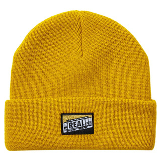 Real Skateboards Beanie Tough Threads Cuff Yellow