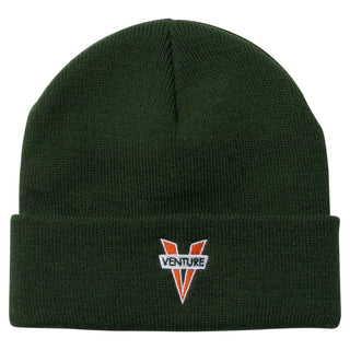 Venture Trucks Skateboard Beanie Heritage Cuff Dark Green