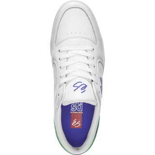 ES Skateboard Shoes EOS White/Blue/Green Mens