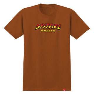 Spitfire Skateboard Wheels Shirt Hellhounds Script Orange/Multi