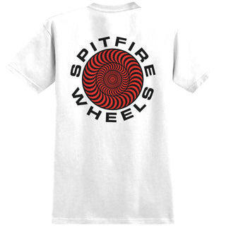 Spitfire Wheels Shirt Classic 87 Swirl Fill White/Black/Red