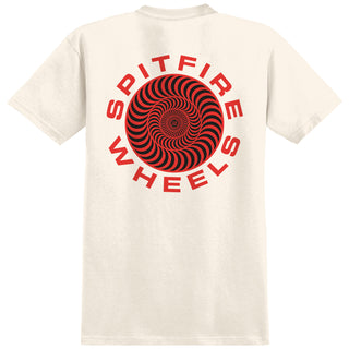 Spitfire Wheels Shirt Classic 87 Swirl Fill Cream/Red/Black