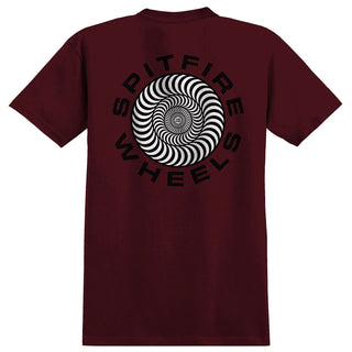 Spitfire Wheels Shirt Classic 87 Swirl Fill Burgundy/Black/White