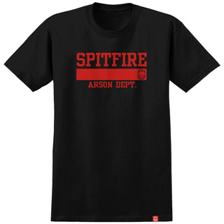 Spitfire Wheels Shirt Arson Department Black/Red