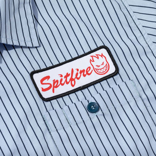 Spitfire Wheels Shirt Chrome Venom Work Shirt Light Blue/Navy