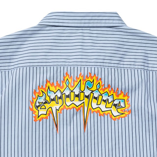 Spitfire Wheels Shirt Chrome Venom Work Shirt Light Blue/Navy
