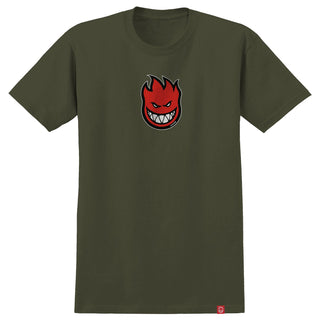Spitfire Wheels Shirt Bighead Mid Fill Military Green/Red/Black/White