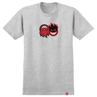 Spitfire Wheels Shirt Eternal Fill Heather Grey/Red/Black/White
