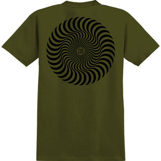 Spitfire Wheels Shirt Classic Swirl Military Green/Black