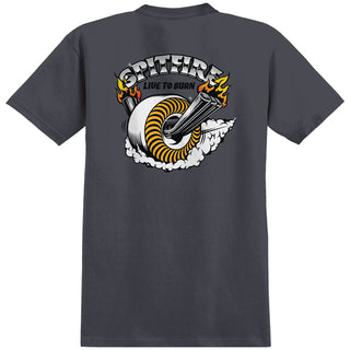 Spitfire Wheels Shirt Burnout Charcoal