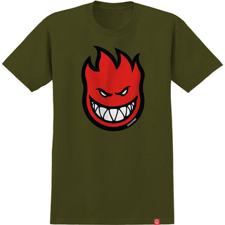 Spitfire Wheels Shirt Bighead Fill Military Green/Red