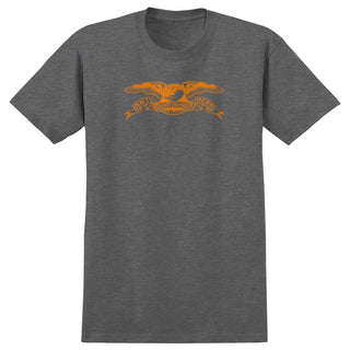 Anti Hero Skateboards Shirt Basic Eagle Heather Charcoal