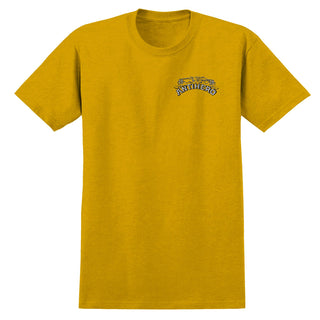 Anti Hero Skateboards Shirt Customs Heather Mustard