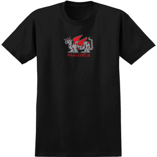 Krooked Skateboards Shirt Tarragon Fill Black