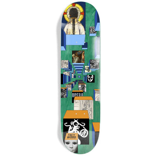 Opera Skateboard Deck Trey Wood Dimensional 8.25" x 32"
