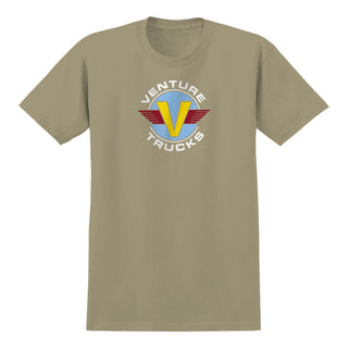 Venture Trucks Skateboard Shirt Wings Sand/Light Blue/Yellow/Red