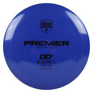 Discmania Disc Golf Premier Q-Line DD1 Distance Driver 11/6/-1/2 Blue/Black 174 grams