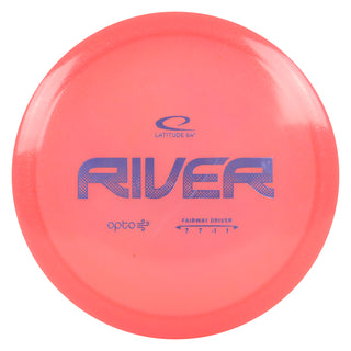 Latitude 64 Disc Golf Opto Air River Fairway Driver 7/7/-1/1 Pink/Lavender 157 grams