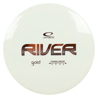 Latitude 64 Disc Golf Gold River Fairway Driver 7/7/-1/1 White/Bronze 170 grams
