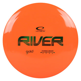 Latitude 64 Disc Golf Gold River Fairway Driver 7/7/-1/1 Orange/Green 168 grams