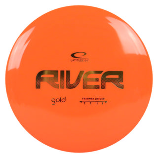 Latitude 64 Disc Golf Gold River Fairway Driver 7/7/-1/1 Orange/Gold 173 grams