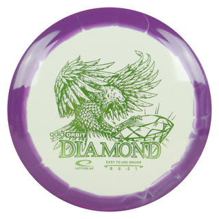 Latitude 64 Disc Golf Gold Orbit Diamond Fairway Driver 8/6/-3/1 Purple/Olive 155 grams