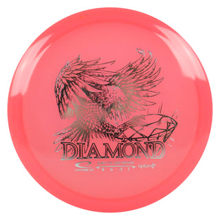 Latitude 64 Disc Golf Opto Air Diamond Distance Driver 8/6/-3/1 Pink/Silver 147 grams