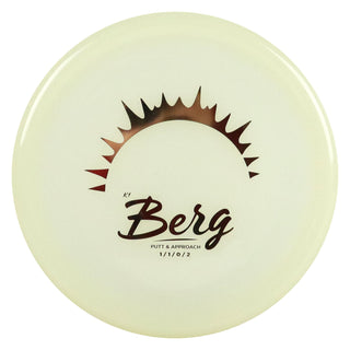 Kastaplast Disc Golf K1 Glow Berg Putter 1/1/0/2 Glow/Gold 174 grams