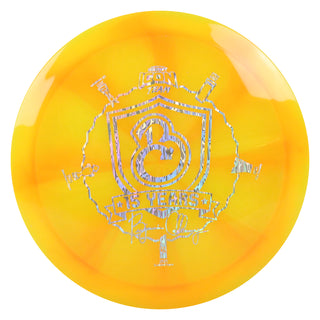 Discraft Disc Golf Ben Callaway Icon Z Swirl Undertaker Fairway Driver Orange/Silver Waves 173-174g