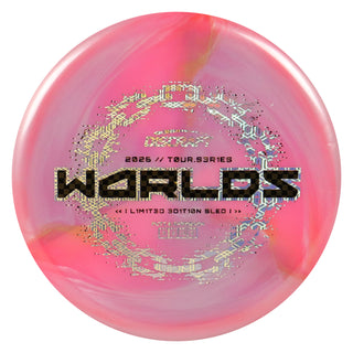 Discraft Disc Golf 2026 Worlds Tour Series Sled Putt and Approach Pink Orange/Gold Checkers 176g