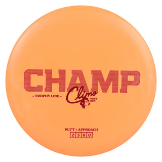 Climo Disc Golf Trophy Line Champ Putter 2/3/0/0 Orange/Red 175 grams