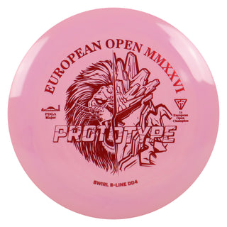 Discmania Disc Golf Prototype Swirl S-Line DD4 Distance Driver 13/5/0/3 Light Pink/Red 174 grams