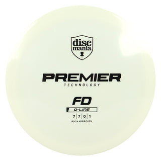 Discmania Disc Golf Premier Q-Line FD Fairway Driver 7/7/0/1 White/Black 168 grams