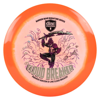Discmania Disc Golf Gannon Buhr Horizon Premier Q-Line Cloud Breaker Orange White/Holo Discs 174 grams