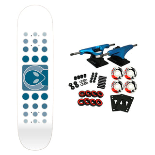 Alien Workshop Skateboard Complete Dot Fade Twin Tail White 8.25" x 32"