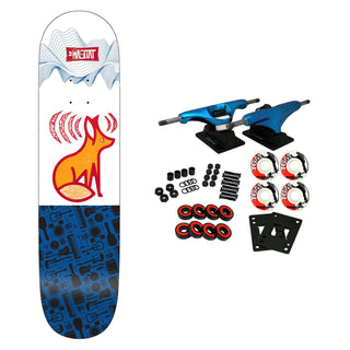 Habitat Skateboard Complete Audiofox White 7.5" x 31.25"