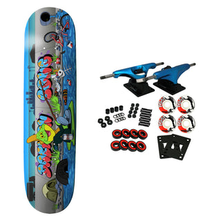 Thank You Skateboard Complete Daewon Song Down By The River Twin Blue 8.4" x 32.25""