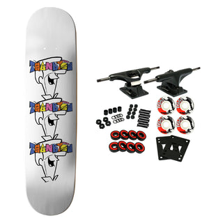 Thank You Skateboard Complete Outta Here White 8.625" x 32.375"