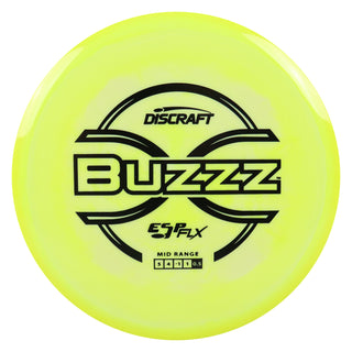 Discraft Disc Golf ESP FLX Buzzz Midrange Disc 5/4/-1/1 Yellow/Black 173-174g