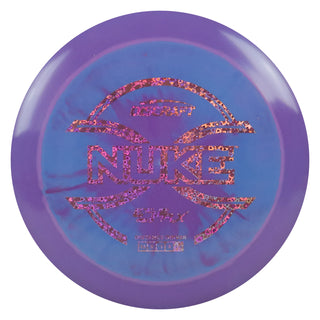 Discraft Disc Golf ESP FLX Nuke Distance Driver 13/5/-1/3 Purple Blue/Pink Hearts 170-172g